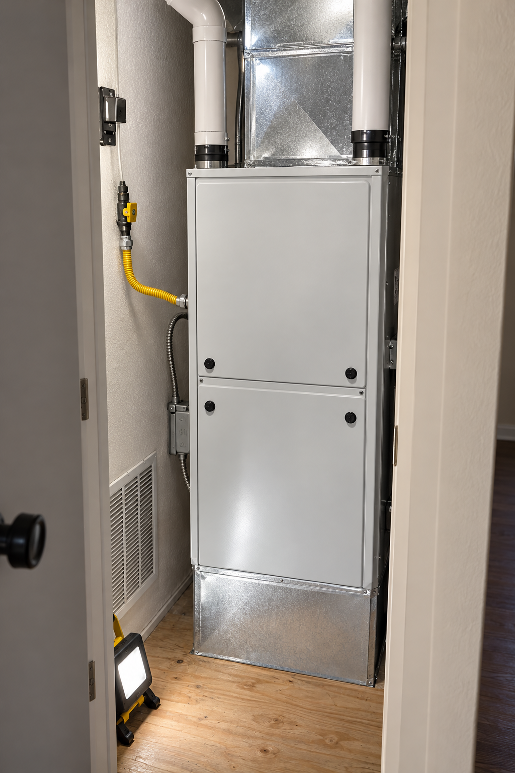 furnace replacement in a Biloxi home