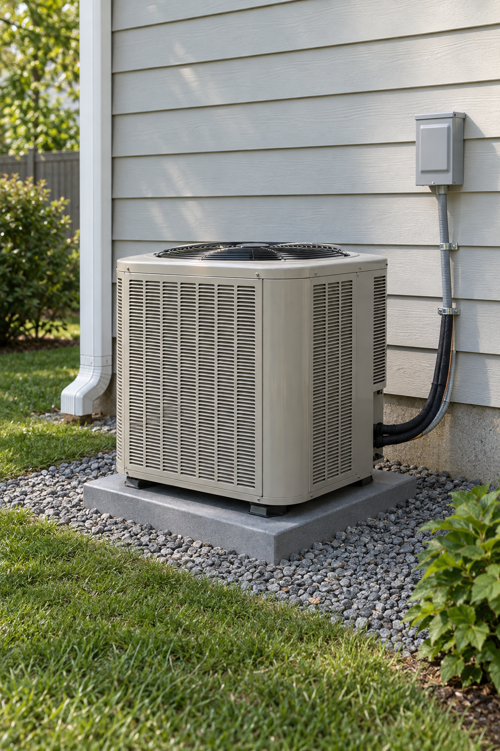 AC installation at a Pascagoula home