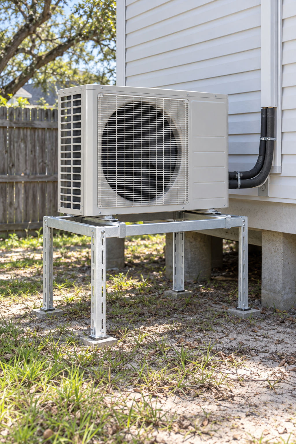heat pump installed at a Biloxi home